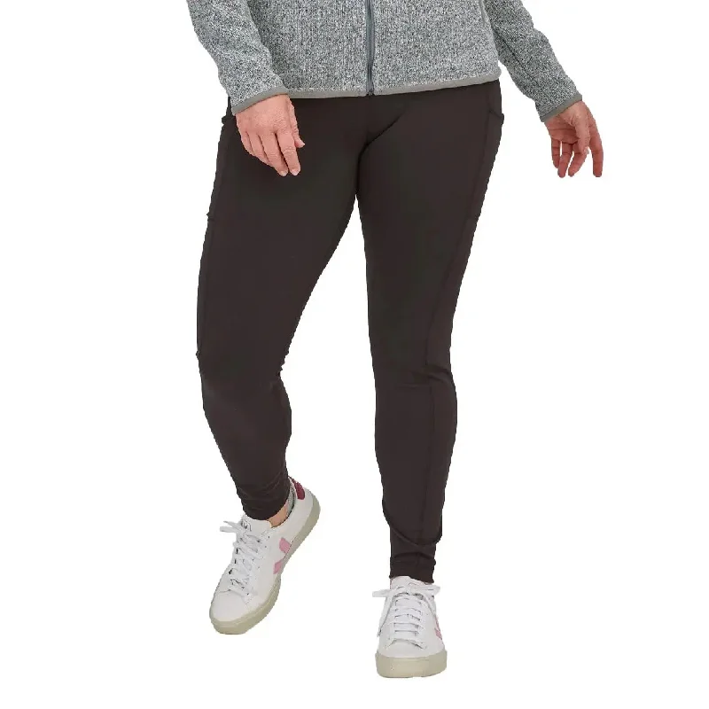 women tights for a winter wedding as a guestWomens Patagonia Pack Out Tights - Black