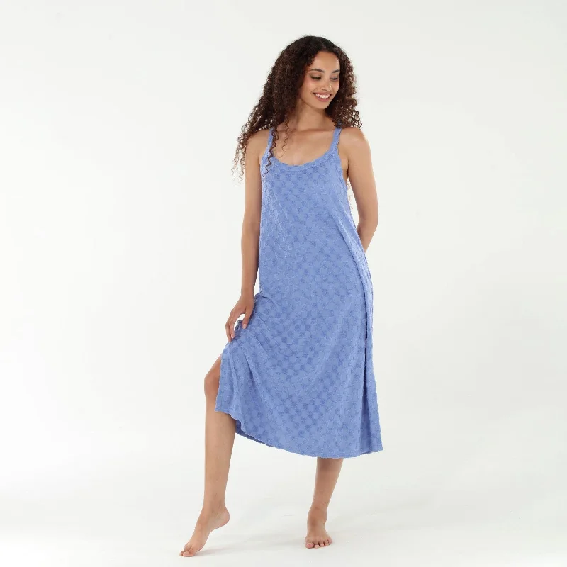 women lounge dress with a floral print for a feminine touchEasy Does It Dress in Newport Check women lounge dress with a floral print for a feminine touchEasy Does It Dress in Newport Check